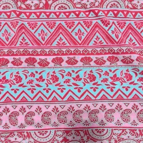 Girls L Billabong Dress Tunic A-Line with Fringe Detail and Criss-Cross Straps - Picture 6 of 6